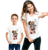 Tee shirt mère fils câlin